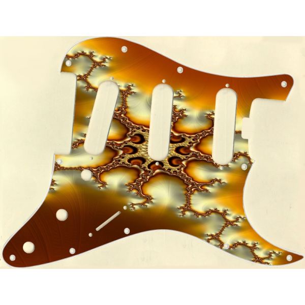 Fractal Sss Fender Elite Strat Stratocaster Pickguard Custom