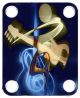 Abstract Guitar Player