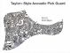 Taylor Acoustic - Black White Shell Pickguard