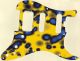 Blue Blotch on Yellow - HSS Shawbucker Elite Strat