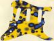 Blue Blotch on Yellow - SSS Elite Strat