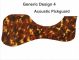 Generic Design 4 Acoustic - Brown Camo Tortoise Pickguard