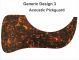 Generic Design 3 Acoustic - Brown Mix Tortoise Pickguard