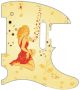 Faded Yellow Pin Up Girl - American Elite Tele