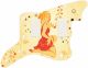 Faded Yellow Pin Up Girl