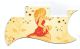 Faded Yellow Pin Up Girl