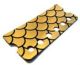 Gold & Black Fishscale