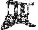 Hawaiian Print Black