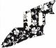 Hawaiian Print Black