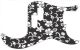 Hawaiian Print Black