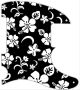 Hawaiian Print Black
