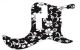 Hawaiian Print Black