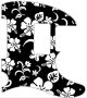 Hawaiian Print Black