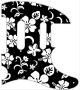 Hawaiian Print Black