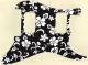 Hawaiian Print Black