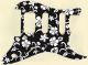 Hawaiian Print Black