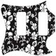 Hawaiian Print Black