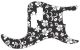 Hawaiian Print Black