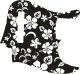 Hawaiian Print Black
