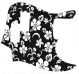 Hawaiian Print Black