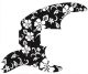 Hawaiian Print Black