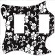 Hawaiian Print Black