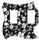 Hawaiian Print Black