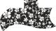 Hawaiian Print Black