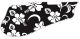 Hawaiian Print Black
