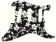 Hawaiian Print Black