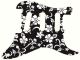 Hawaiian Print Black