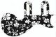 Hawaiian Print Black