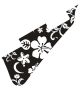 Hawaiian Print Black