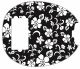 Hawaiian Print Black