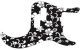 Hawaiian Print Black
