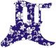Hawaiian Print Blue