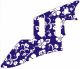 Hawaiian Print Blue