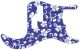 Hawaiian Print Blue