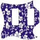 Hawaiian Print Blue
