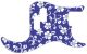 Hawaiian Print Blue