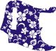 Hawaiian Print Blue