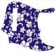 Hawaiian Print Blue