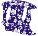 Hawaiian Print Blue