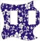 Hawaiian Print Blue