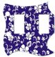 Hawaiian Print Blue