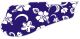 Hawaiian Print Blue