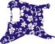 Hawaiian Print Blue