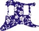 Hawaiian Print Blue
