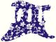 Hawaiian Print Blue