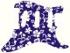 Hawaiian Print Blue